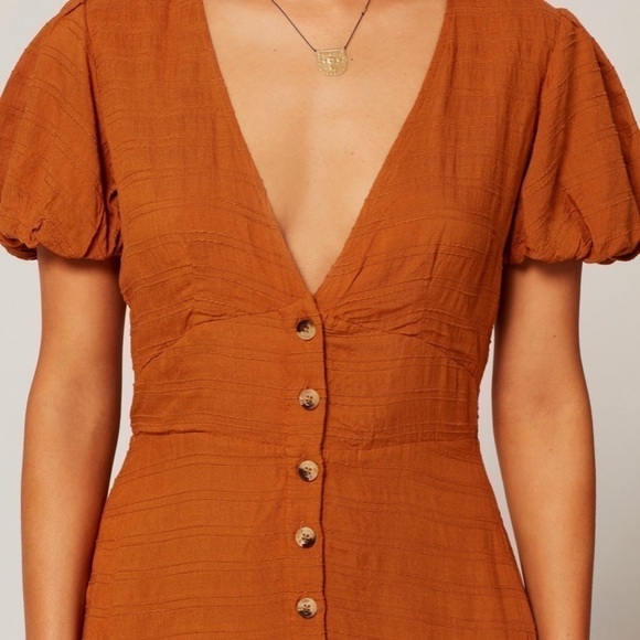 NWT L*SPACE Sabrina Dress Hazelnut - Picture 5 of 8